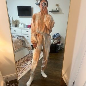 Urban outfitters “Out from under” tie-dye matching sweatsuit